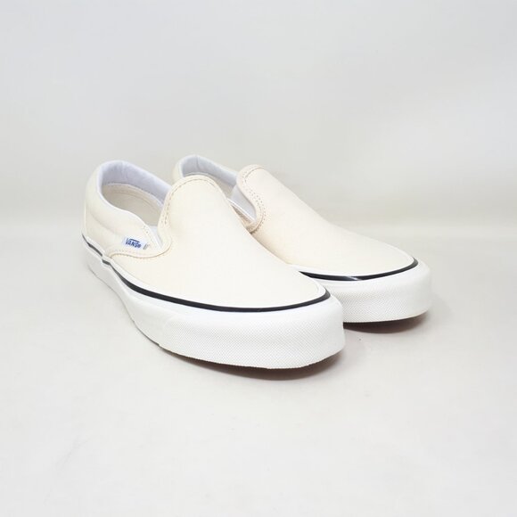 Vans Classic Slip On 98 DX OG All White Skate Shoe Sneaker Mens 6 / Womens 7.5 - Picture 4 of 12